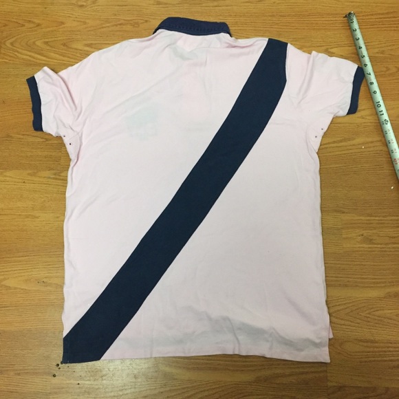 Men’s polo by Ralph Lauren size xl pink blue vntg - Picture 7 of 7